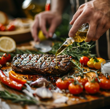 Grilled sirloin steak